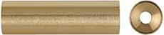 Ramrod tip, 5/16" diameter, brass, concave end, 8-32 thread, 1-1/4" long